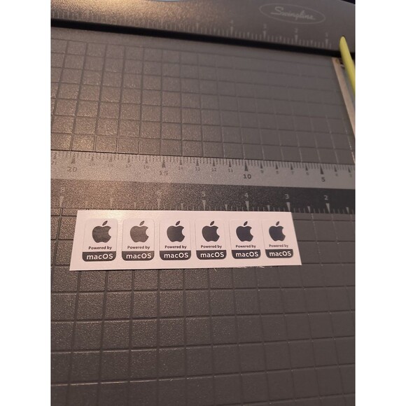 Mac OS Apple Sticker / Decal / Badge (6 Pack) - Picture 2 of 4